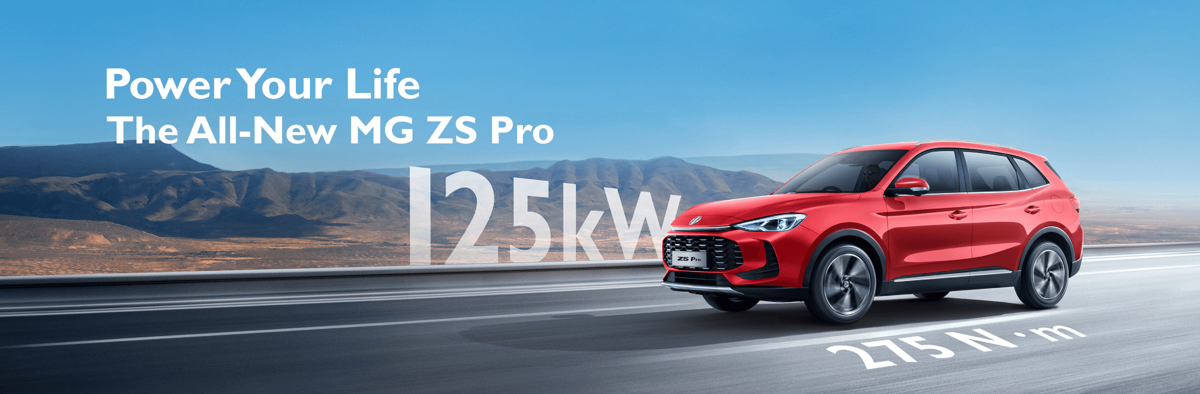 MG ZS Pro Hero Banner